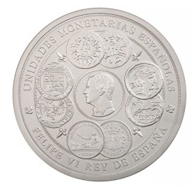 Unidades monetarias de España: 1 Kilo de plata 2019